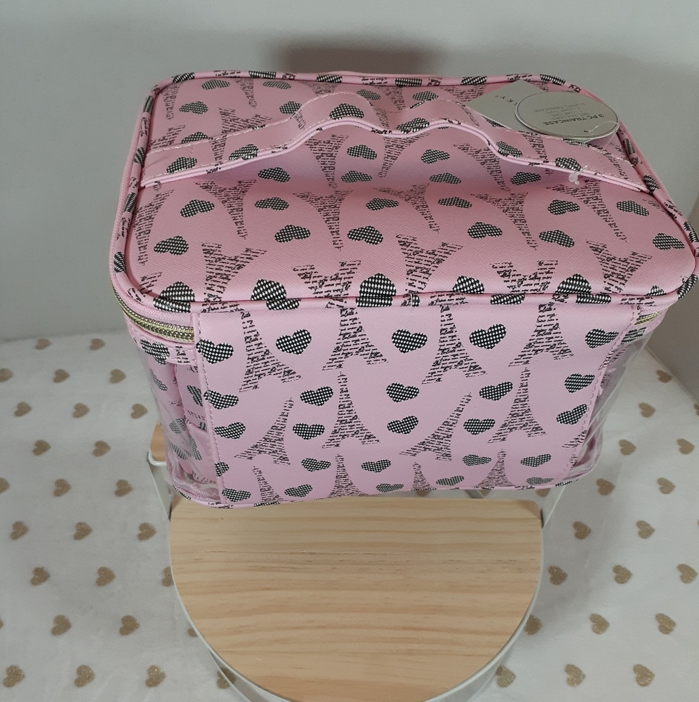 🎉2xHP🎉🔥3/$70 *NWT* Under One Sky Traincase (Cosmetic Bags) - Picture 3 of 4